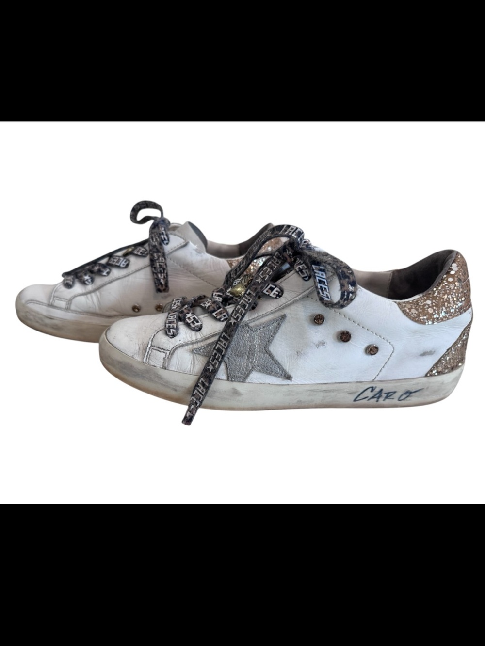 Golden Goose Super-Star White Leather Sneakers EU 36 US 6 - Picture 5 of 12